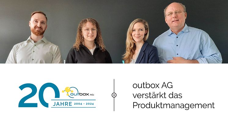 Philipp Kahn verstärkt seit 1. Mai 2024 das Produktmanagement (v.l.n.r. Philipp Kahn, Lea Sadzisz, Sarah Ross, Gerhard Neikes)