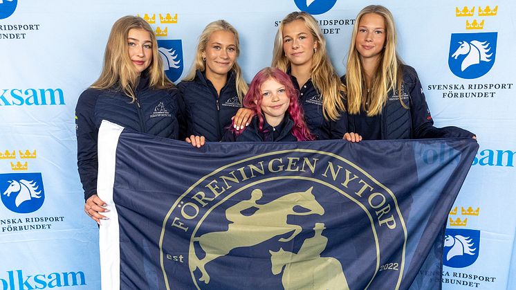 Nytorp Equestrian är ett av lagen som gör upp i finalen av  Folksam Ponnyallsvenska, tillika lag-SM för ponny, under Falsterbo Horse Shows första helg. Foto: Roland Thunholm