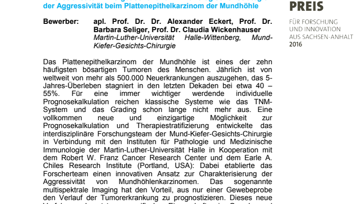 Kurzprofile der Preisträger HJP 2016
