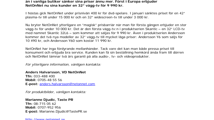Stor vägg-TV för under 10 000 Kr