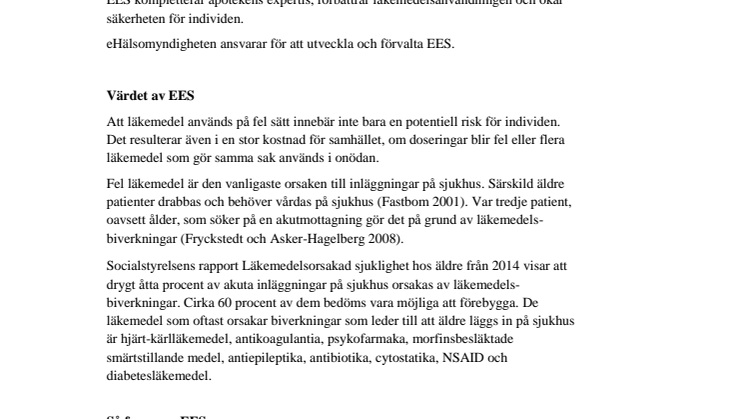 Fakta om EES