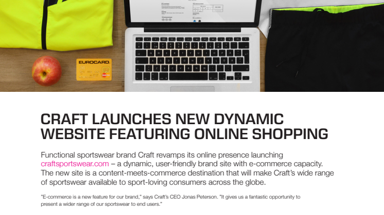 Craft launches new dynamic website featuring online shopping