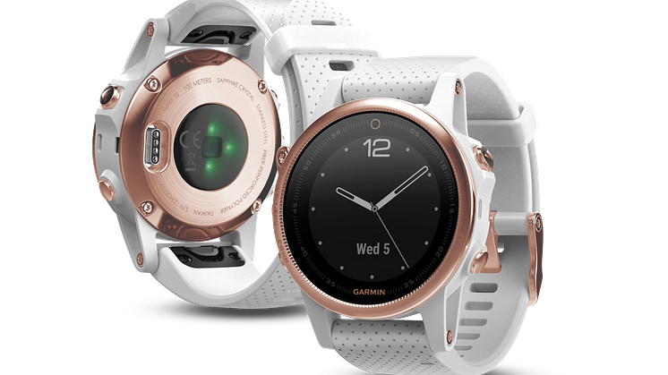 Nyt fashion-multisportsur fra Garmin   fēnix® 5S Sapphire Rose-goldtone