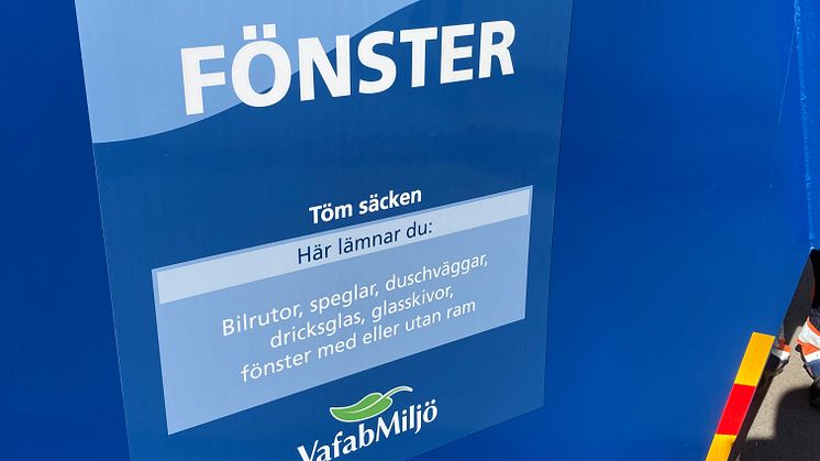Ny fraktion på Återbruken under 2021 ska minska avfallet till deponi med 50 %. Foto: VafabMiljö
