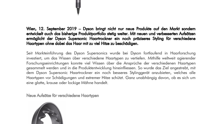 Dyson Supersonic mit neuen Aufsätzen: Ein Haartrockner für jeden Haartyp
