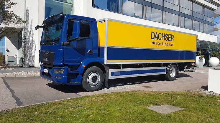 Dachser Sweden investerar i en ny effektiv lastbil.
