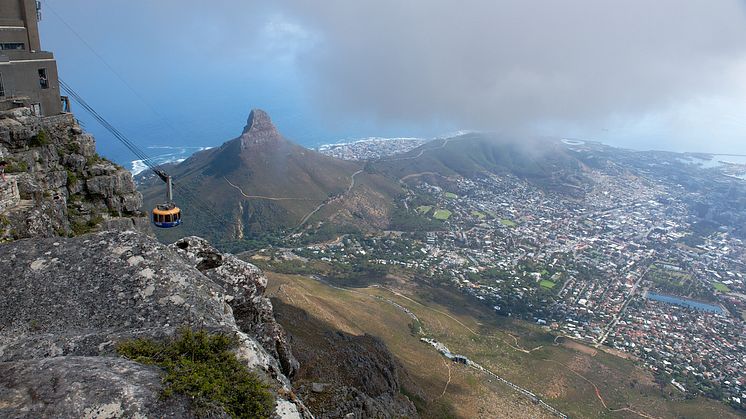 Table Mountain, Cape Town, by cable car