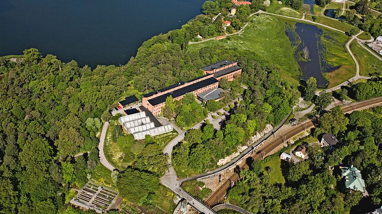 Flygfoto Norra Djurgården 1:46, Lilla Frescati, Stockholm