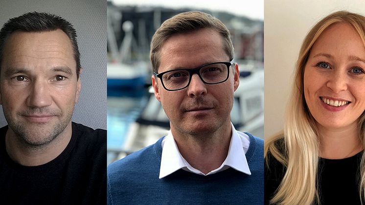 Frank Isaksen, Jon Hallvard Oddstøl og Anna Reibo Jentoft starter i Sjømatrådet.