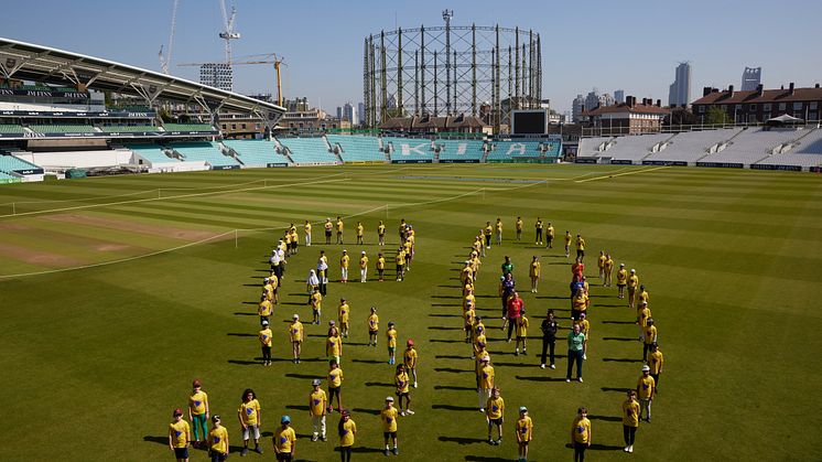 Players from all eight teams of The Hundred Women’s Competition and 100 Dynamos participants mark 50 days to go until the competition kicks off.