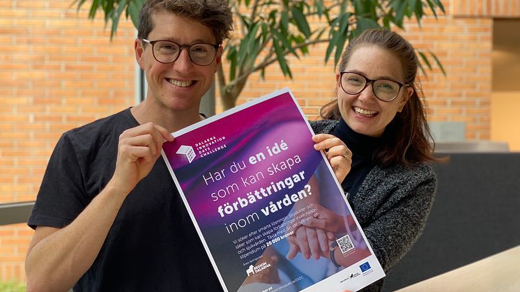 Jacob Ode och Felicia Dakkour är tävlingsansvariga för Dalarna Innovation Days Challenge på Dalarna Science Park.