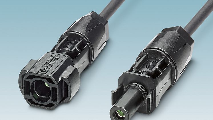 Solar connectors with crimp connection