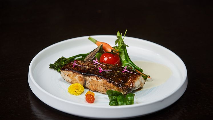 Sustainable Barramundi, Honey Soya Emulsion, Cauliflower Rice (1)
