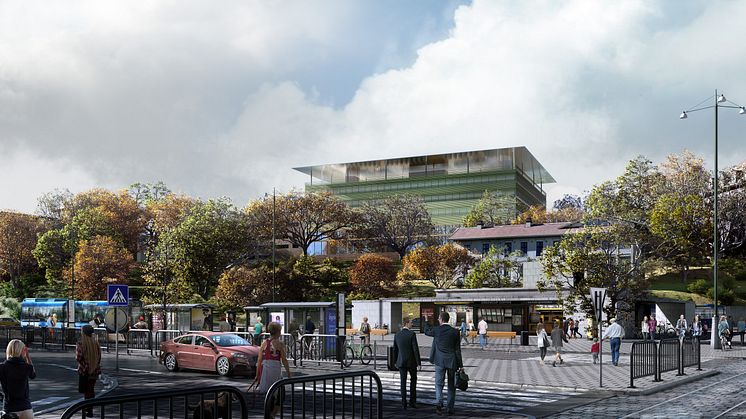 Förslag HIMLAJORD, arkitekttävling universitetsbiblioteket