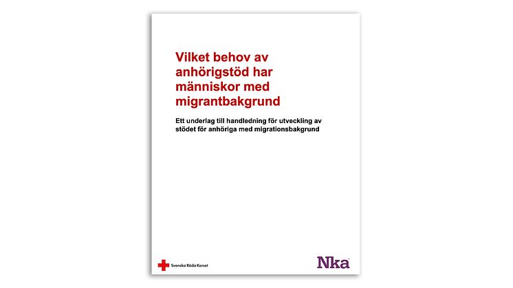 Ny rapport: Vilket behov av anhörigstöd har människor med migrantbakgrund?