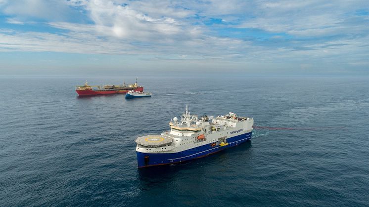 Vessel conducting the 4D Survey