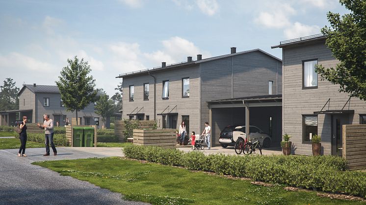 Ekebklad Bostad har länge velat bygga i Kåge och planerar nu för ett trevligt och barnvänligt bostadsområde bestående av 36 rad- och parhus.