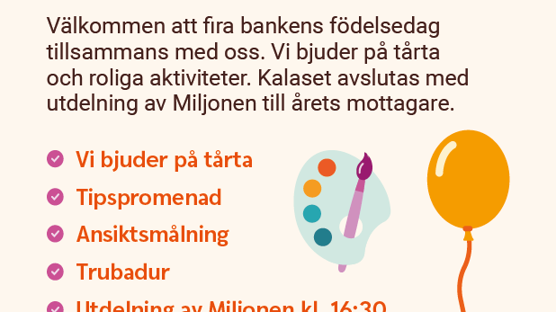 Inbjudan till Tårtkalas