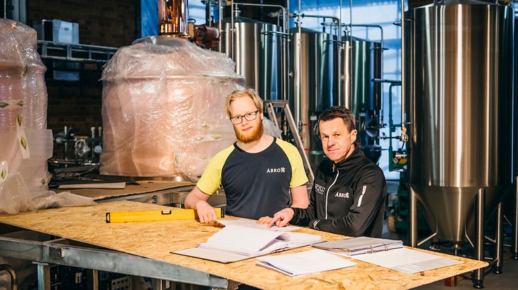 Jonas Lindgren & Lennarth Anemyr, Bryggmästare på Åbro Bryggeri.