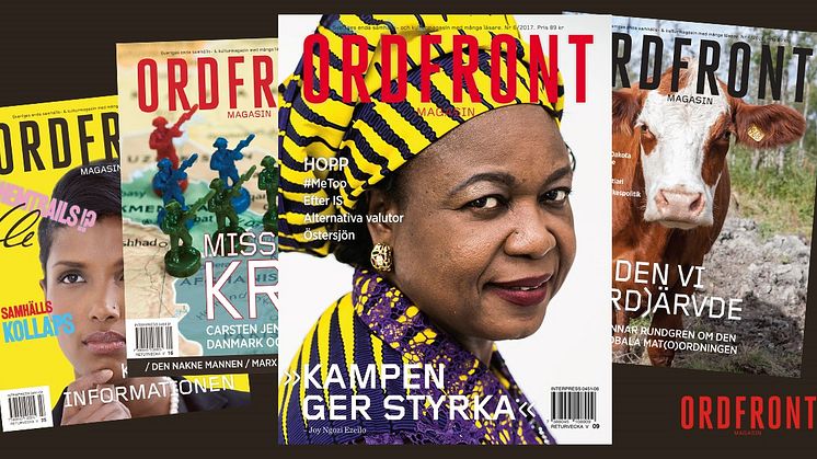 Missa inte 2018 med Ordfront Magasin
