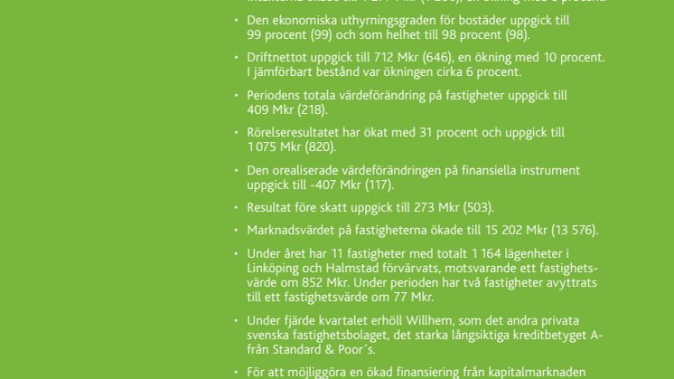 Stark utveckling av förvaltningsresultatet