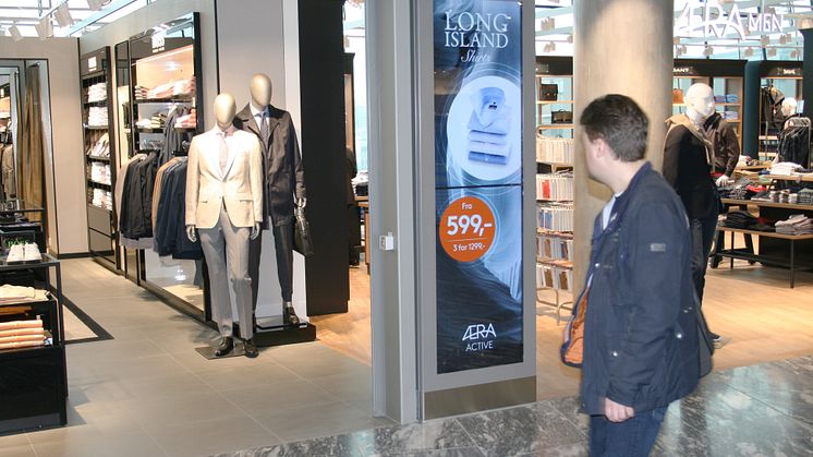  Infoskåp för Digital Signage till Avinor AS, placerade i den kommersiella ytan på Oslo Airport.
