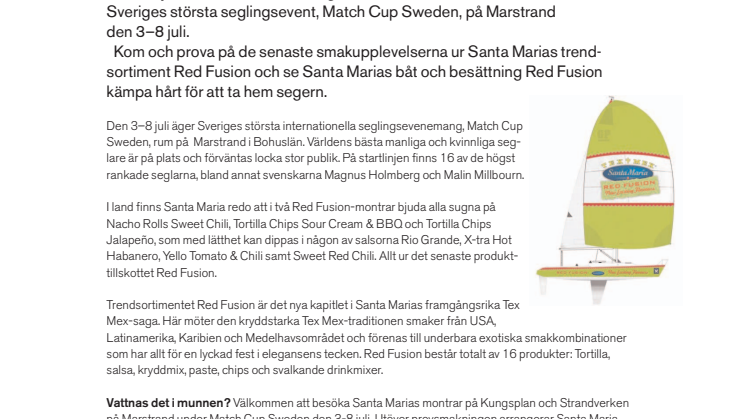 Santa Maria sätter kurs mot Marstrand