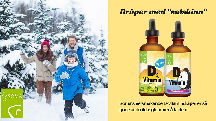 Dråper med solskinn