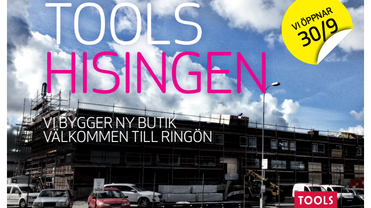 TOOLS har flyttat till A läge på Ringön i Göteborg