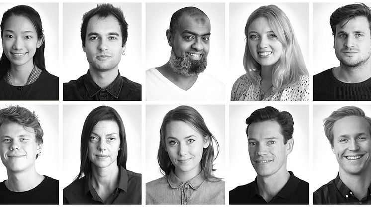 Uppifrån, från vänster till höger: Emily Yang Huang, Pej Gombert, Abdulla Ahmedin, Anna Barenghi,  Elias Brulin, Jonathan Graham, Marie Eklund, Moa Larsson, Ry Morrison, Alexander Lundmark