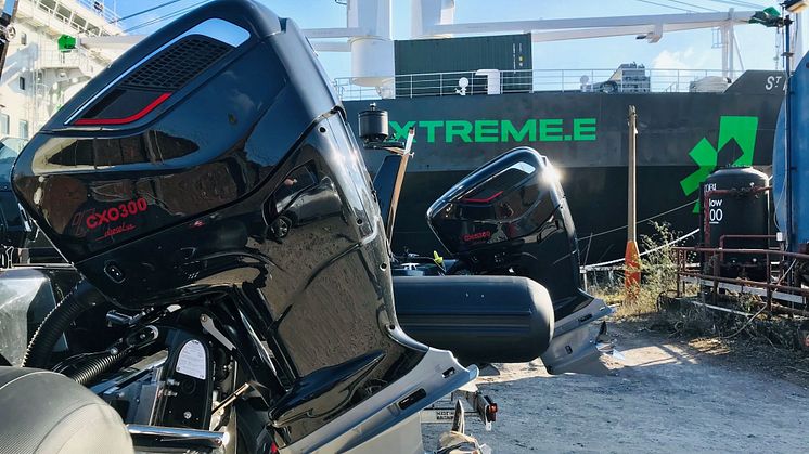 Hi-res image - Cox Powertrain - Berthon Power has supplied and supported two CXO300 single installations aboard the BRIG Eagle 8-meter RIBs supporting electric racing championship, Extreme E