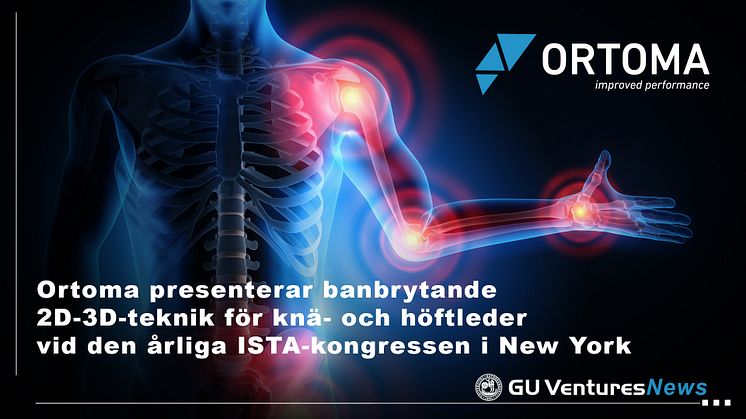 Ortoma presenterar banbrytande 2D-3D-teknik för knä- och höftleder vid den årliga ISTA-kongressen i New York