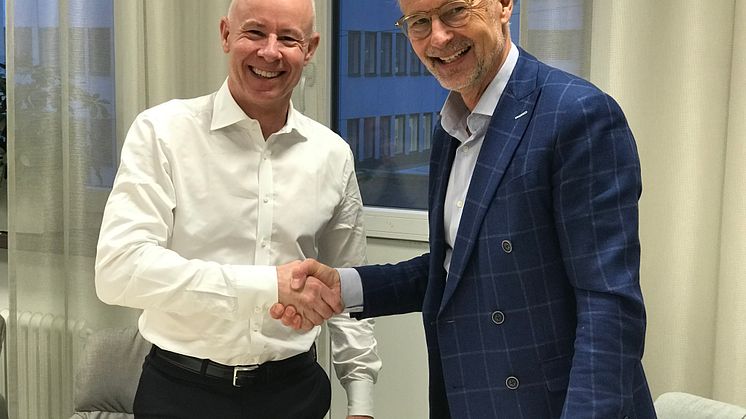 Rickard Westlund, vd LRF Konsult och Håkan Berg, Styrelseordförande Lexly