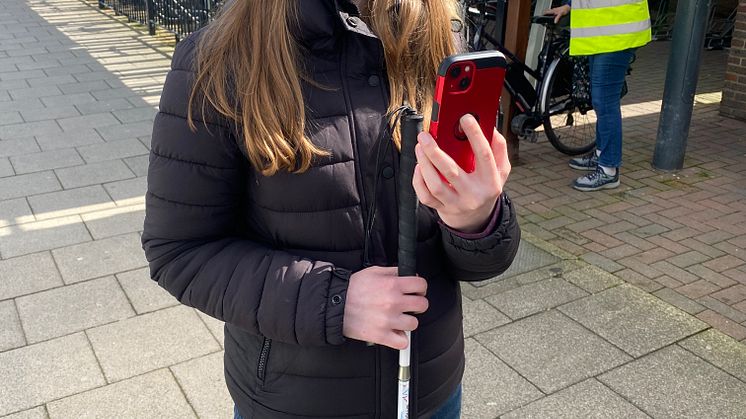 Using the Aira app at Chichester station
