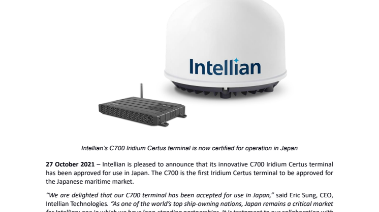 October 2021 - Intellian - C700 Japan certification FINAL 2.pdf