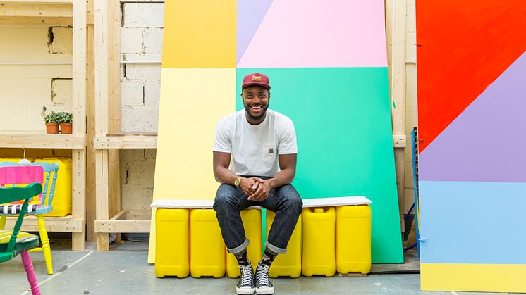 Yinka Ilori, designer for the dialogue exhibition