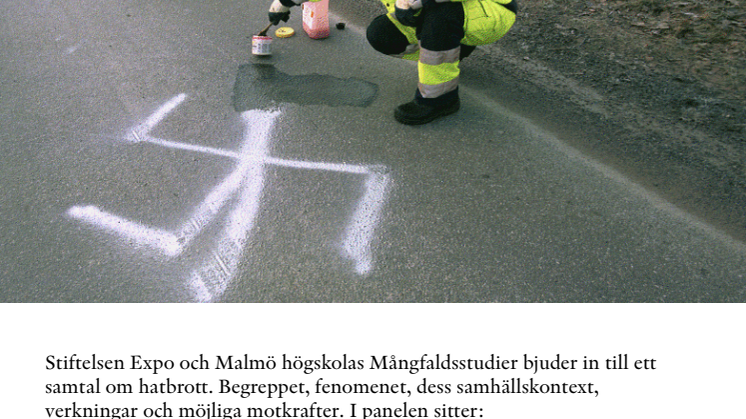 Samtal om hatbrott - öppen föreläsning