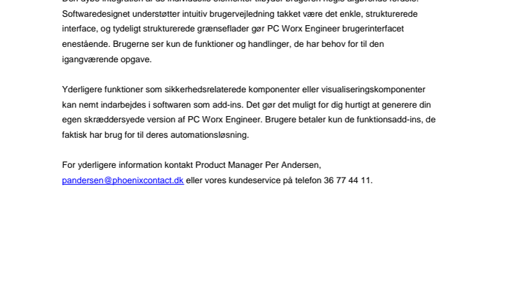 Softwareplatformen PC Worx Engineer 