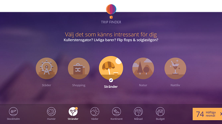 Ny inspirationstjänst guidar svenskarna till drömsemestern