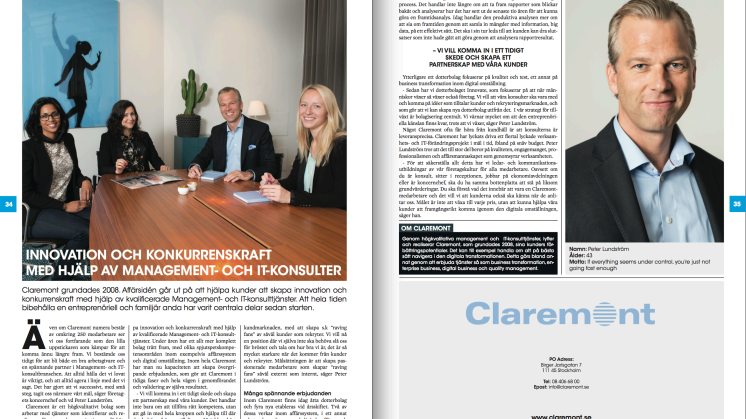 Claremont i Affärsvärlden