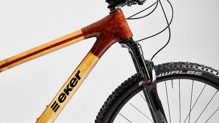 Eker Bicycles ram är tillverkad av hållbart odlad bambu i Uganda.