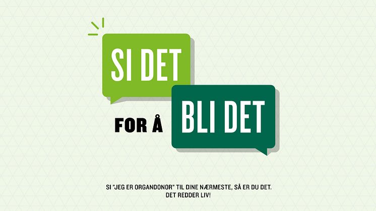 Si det for å bli det