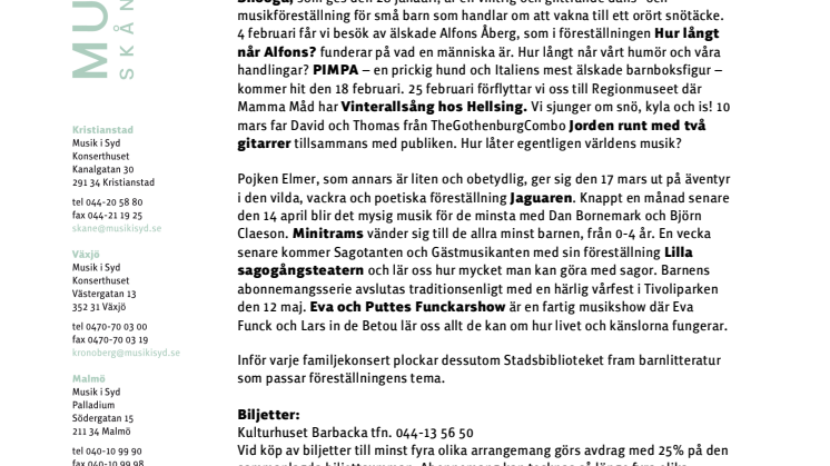 Allsång och snö blandas med fantasier, hundar och känsliga bitar i Barnens abonnemangsserie!