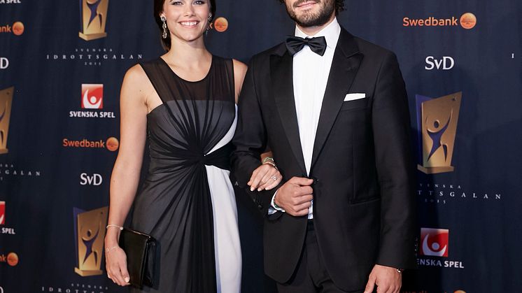 H.K.H. Prins Carl Philip och H.K.H. Prinsessan Sofia på Svenska Idrottsgalan