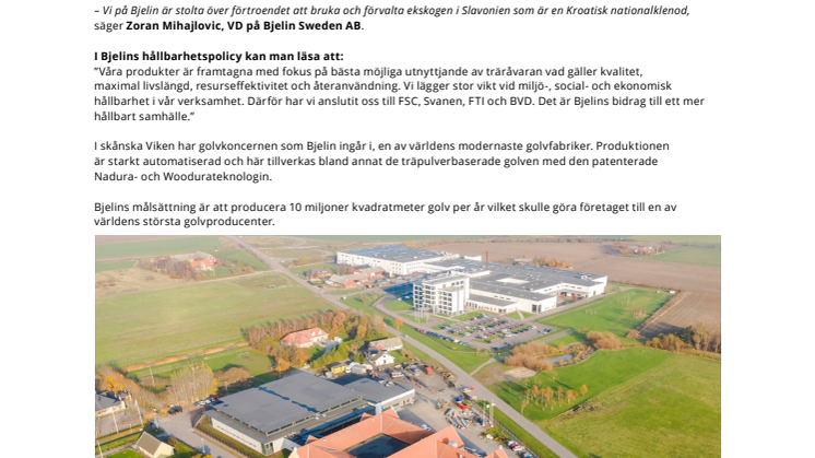 Bjelins golv håller vad de lovar 