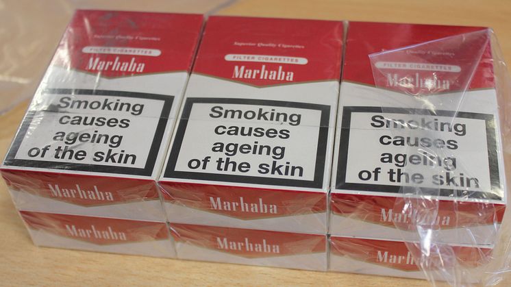 Cigarettes siezed in Birmingham 2016
