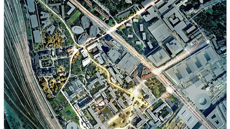 Flygbild Campus Solna 