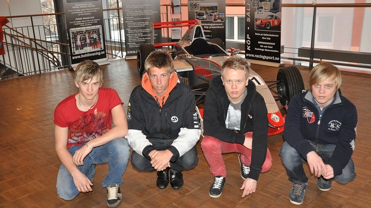 Fem förare i nya racinglandslaget