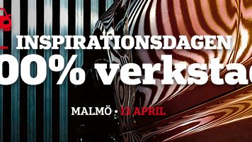 Inspirationsdagen 100%Verkstad landar på Luftkastellet i Malmö 13 april