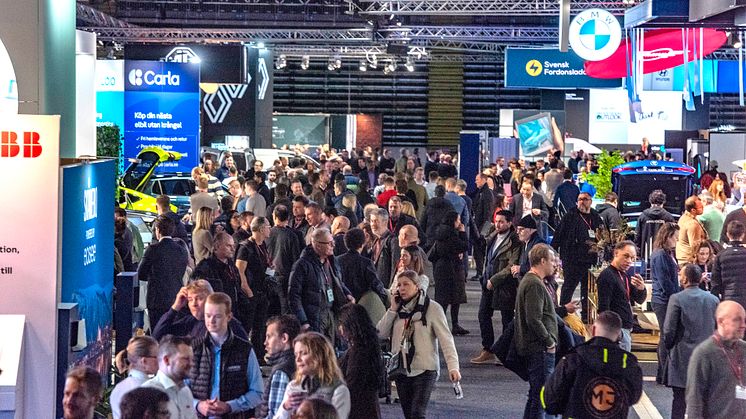 Publikrekord på eCarExpo Stockholms branschdag 2023